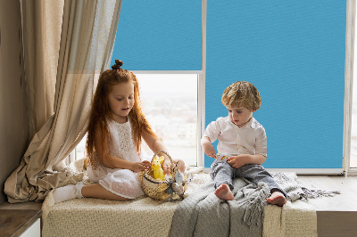 Rolgordijn voor het raam Blauw