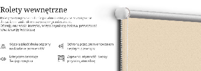 Rolgordijn voor het raam Beige