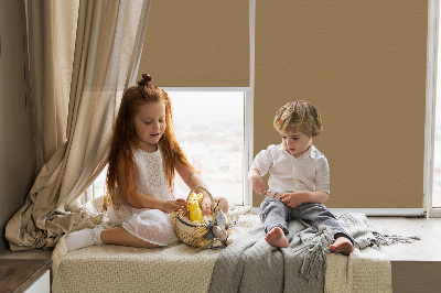 Rolgordijn voor het raam Bruin