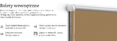 Rolgordijn voor het raam Bruin