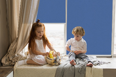 Rolgordijn voor het raam Blauw