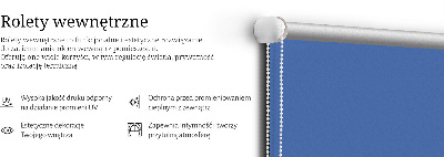 Rolgordijn voor het raam Blauw