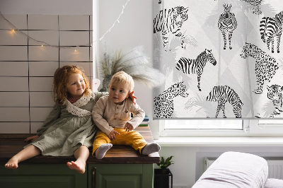 Rolgordijn verduisterend Grijze dieren