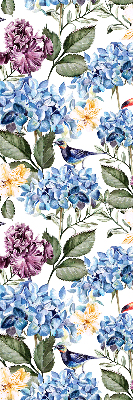 Rolgordijn verduisterend Toekans en bloemen