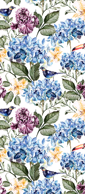 Rolgordijn verduisterend Toekans en bloemen