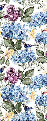 Rolgordijn verduisterend Toekans en bloemen