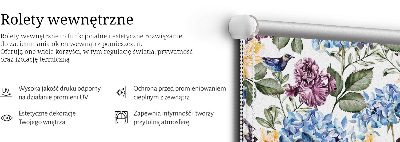 Rolgordijn verduisterend Toekans en bloemen