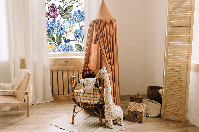 Rolgordijn verduisterend Toekans en bloemen