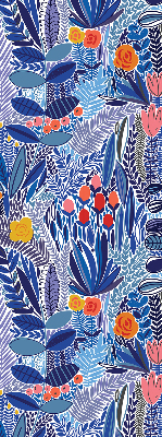 Rolgordijn voor het raam Kleurrijke planten