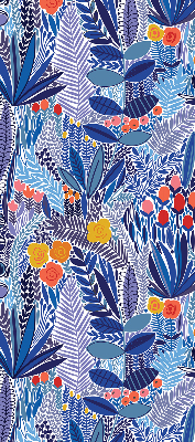 Rolgordijn voor het raam Kleurrijke planten