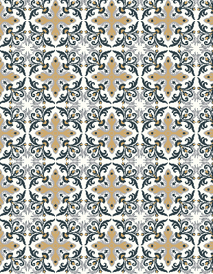 Rolgordijn voor het raam Marokkaanse tegel