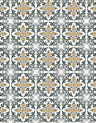 Rolgordijn voor het raam Marokkaanse tegel