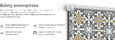 Rolgordijn voor het raam Marokkaanse tegel