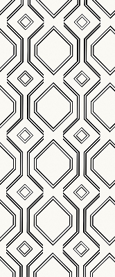 Rolgordijn voor het raam Ruit-illusie