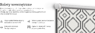 Rolgordijn voor het raam Ruit-illusie