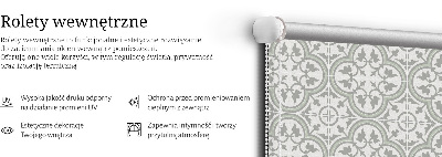 Rolgordijn voor het raam Portugese tegel