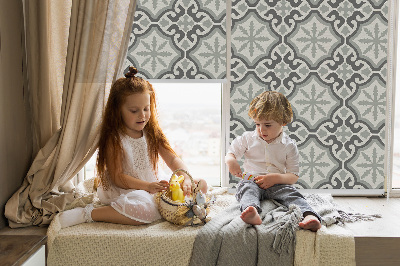 Rolgordijn voor het raam Marokkaanse tegel