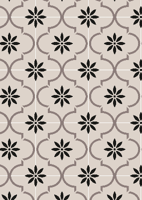 Rolgordijn verduisterend Marokkaanse bloemvormige tegel