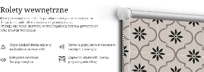 Rolgordijn verduisterend Marokkaanse bloemvormige tegel