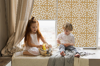 Rolgordijn voor het raam Portugese volkspatroontegel