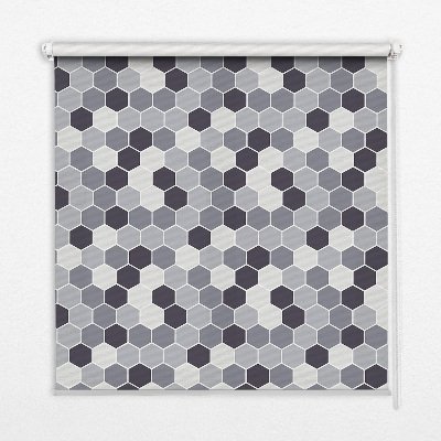 Rolgordijn voor het raam Honingraten