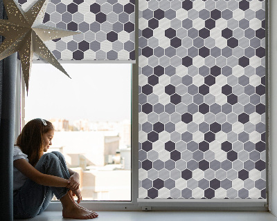 Rolgordijn voor het raam Honingraten