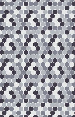 Rolgordijn voor het raam Honingraten