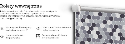 Rolgordijn voor het raam Honingraten