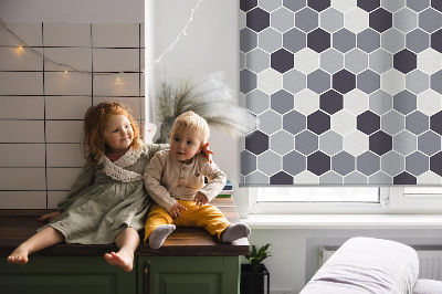 Rolgordijn voor het raam Honingraten