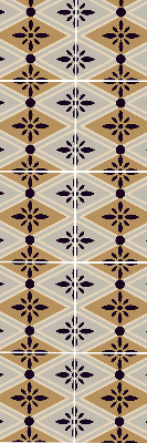 Rolgordijn verduisterend Bloem in een ruit