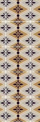 Rolgordijn verduisterend Bloem in een ruit