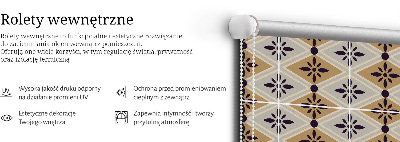 Rolgordijn verduisterend Bloem in een ruit