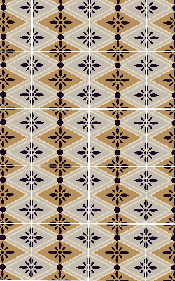 Rolgordijn verduisterend Bloem in een ruit