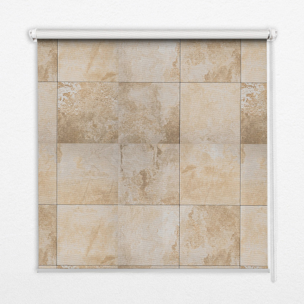 Rolgordijn voor het raam Tegels