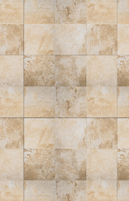 Rolgordijn voor het raam Tegels