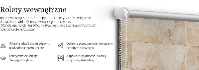 Rolgordijn voor het raam Tegels