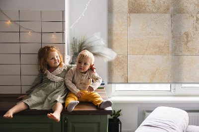 Rolgordijn voor het raam Tegels