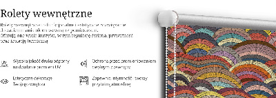 Rolgordijn verduisterend Golven en halve cirkels