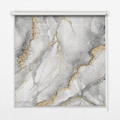 Rolgordijn voor het raam Grijs marmer
