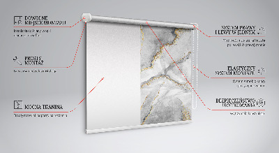 Rolgordijn voor het raam Grijs marmer