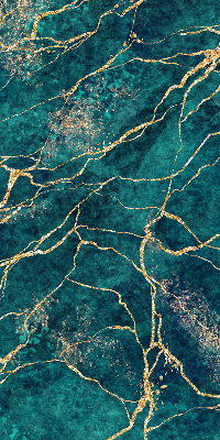 Rolgordijn verduisterend Groen marmer