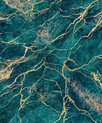 Rolgordijn verduisterend Groen marmer