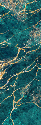 Rolgordijn verduisterend Groen marmer