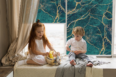 Rolgordijn verduisterend Groen marmer