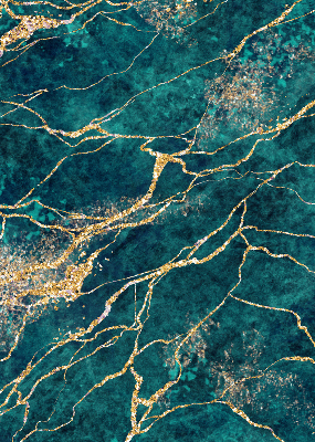 Rolgordijn verduisterend Groen marmer