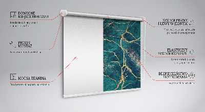 Rolgordijn verduisterend Groen marmer