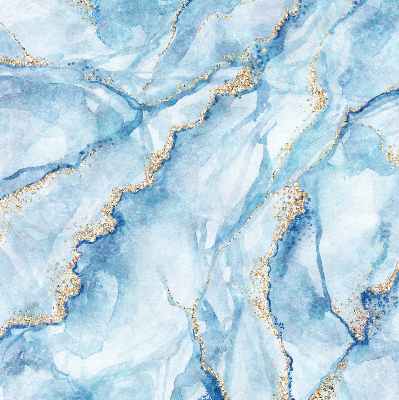 Rolgordijn voor het raam Blauwe marmer