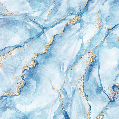 Rolgordijn voor het raam Blauwe marmer
