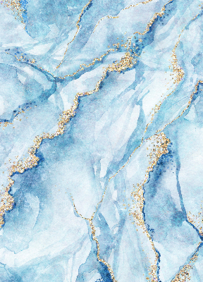 Rolgordijn voor het raam Blauwe marmer