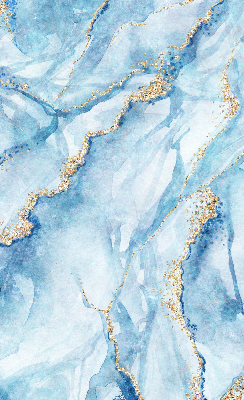 Rolgordijn voor het raam Blauwe marmer